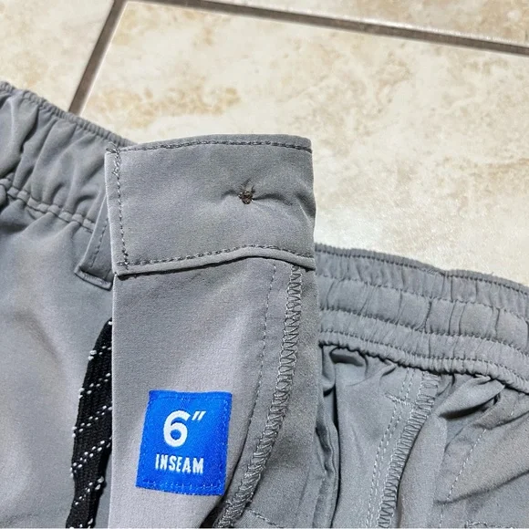 Chubbies Everywear Shorts Mens Large Grey 6 Inch Inseam Elastic Waist Casual  M - Picture 5 of 6